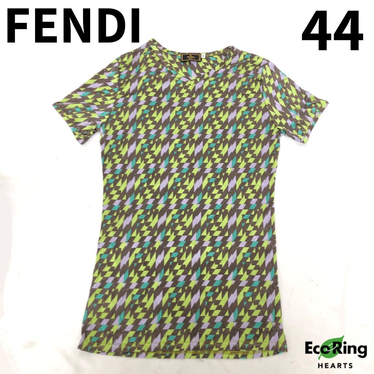 FENDI フェンディ カットソー 44 モザイク レディース トップス MSID413
