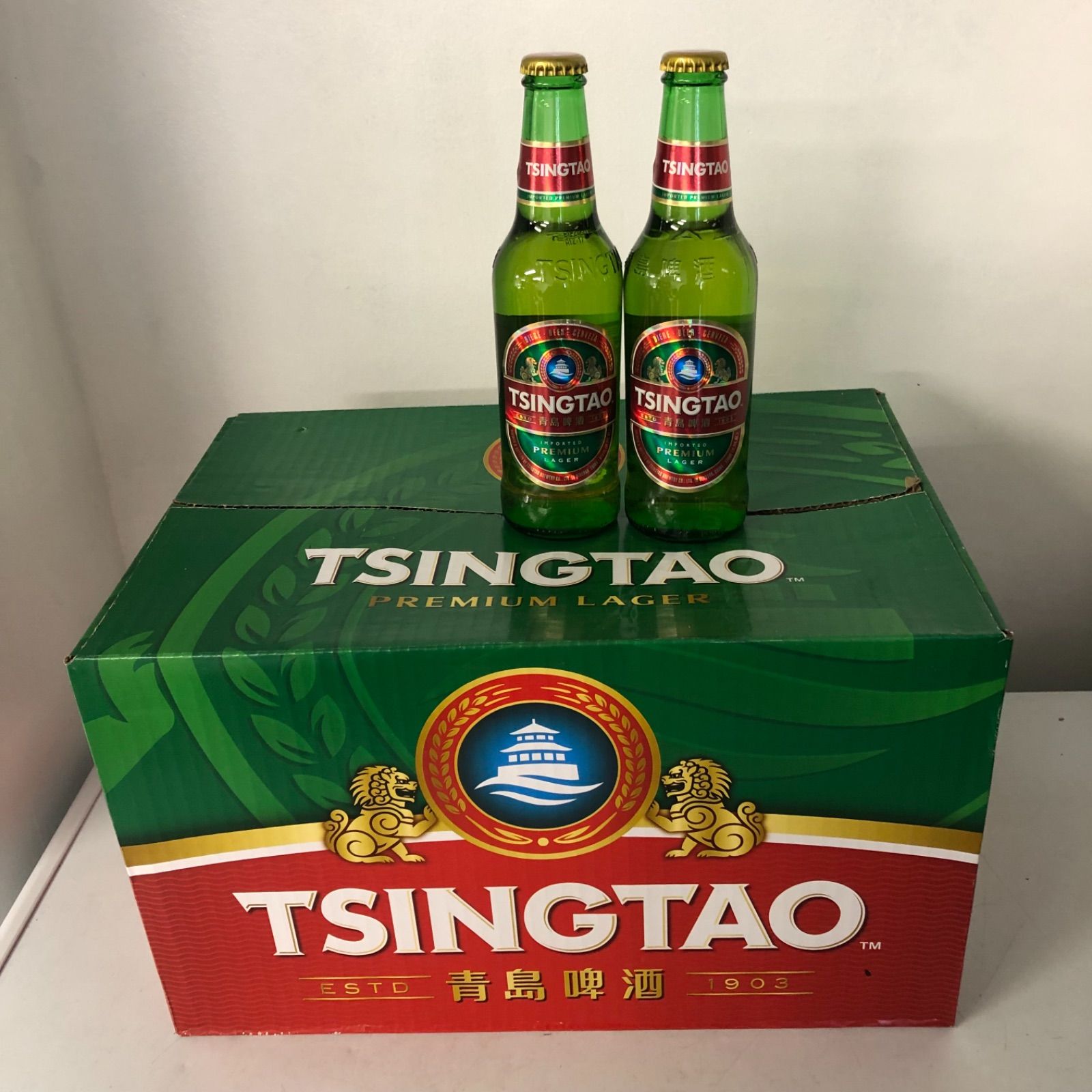 ケース販売】青島ビール 青岛啤酒 330ml✖️24 - メルカリ