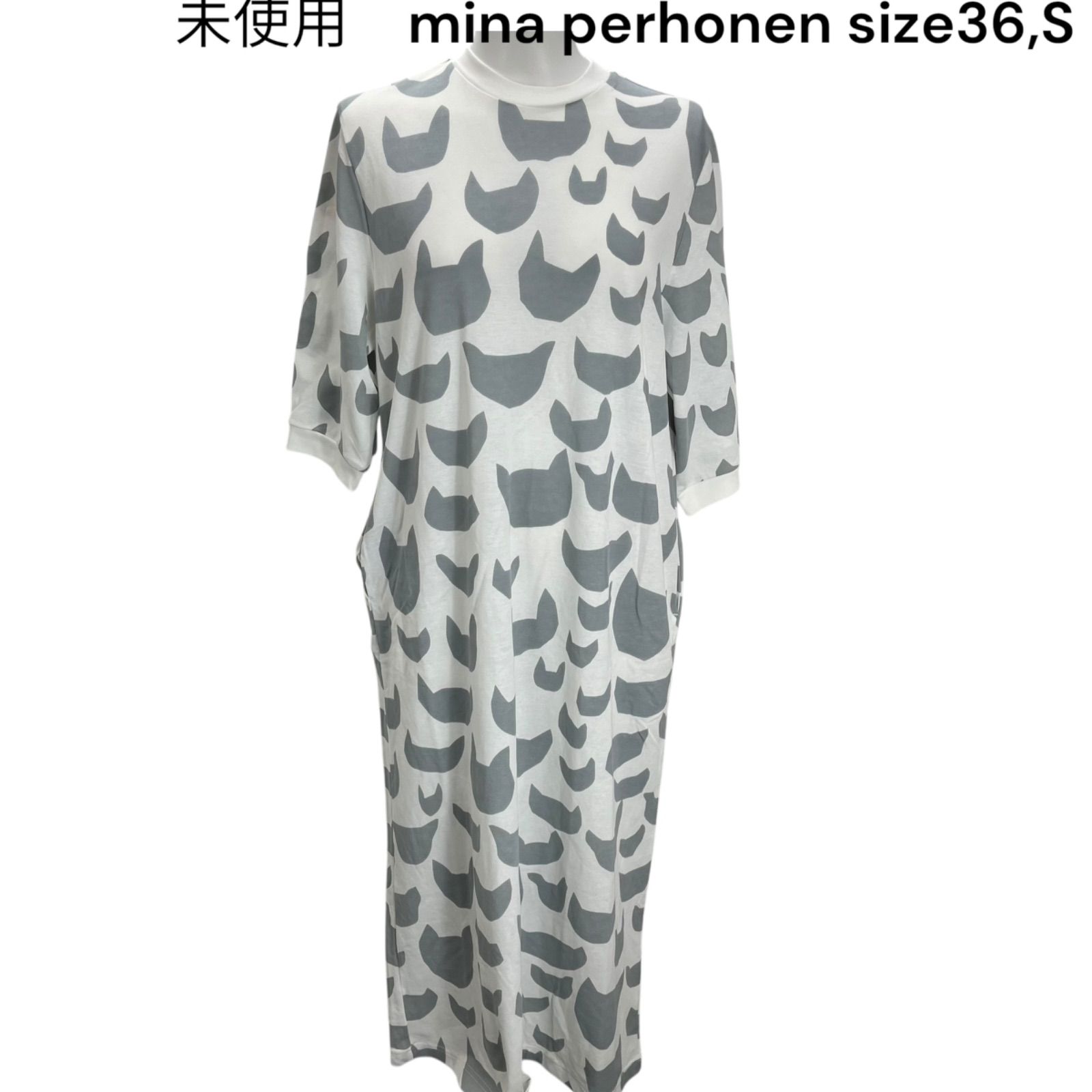 ミナペルホネン mina perhonen anone-anone カットソードレス 23ss 36レディース S5Q056