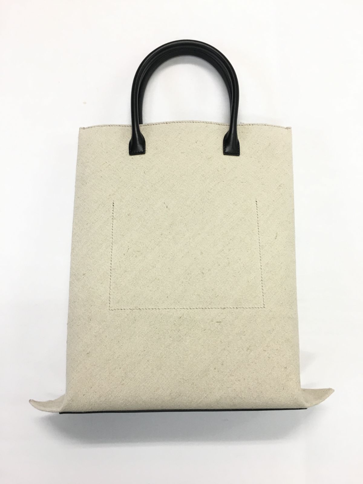 新品 JIL SANDER ロゴトート バッグ スモール キャンバス レザー