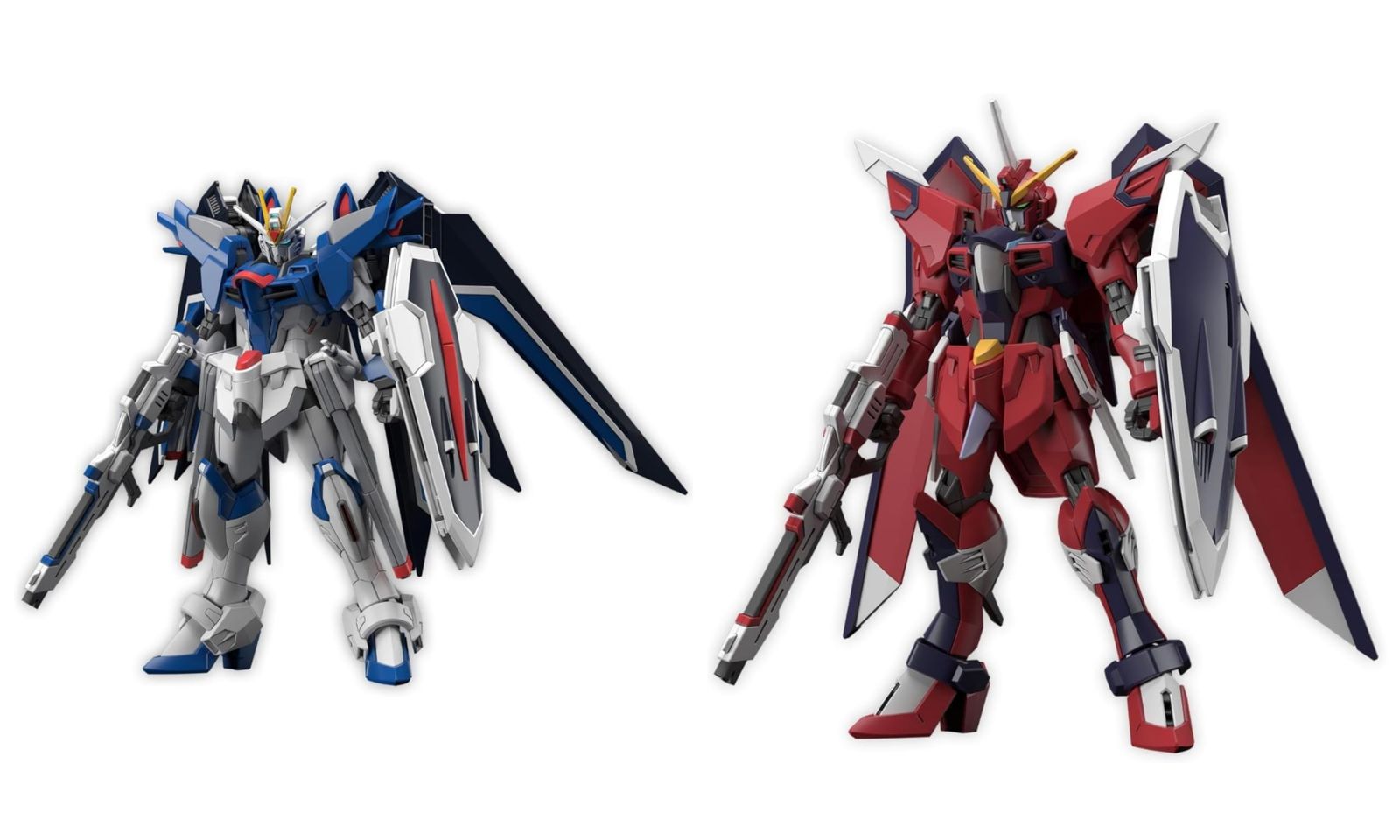 HGライジングフリーダムガンダムとイモータルジャスティスガンダム
