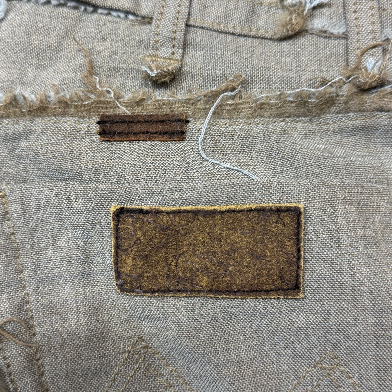 参考上代44000円 ♥品 MINUS 24AW Slash Seam Twist Wide Trousers スラッシュシームツイストワイドデニムパンツ トラウザー スラックス マイナス M-24F-PT007 シャンブレー