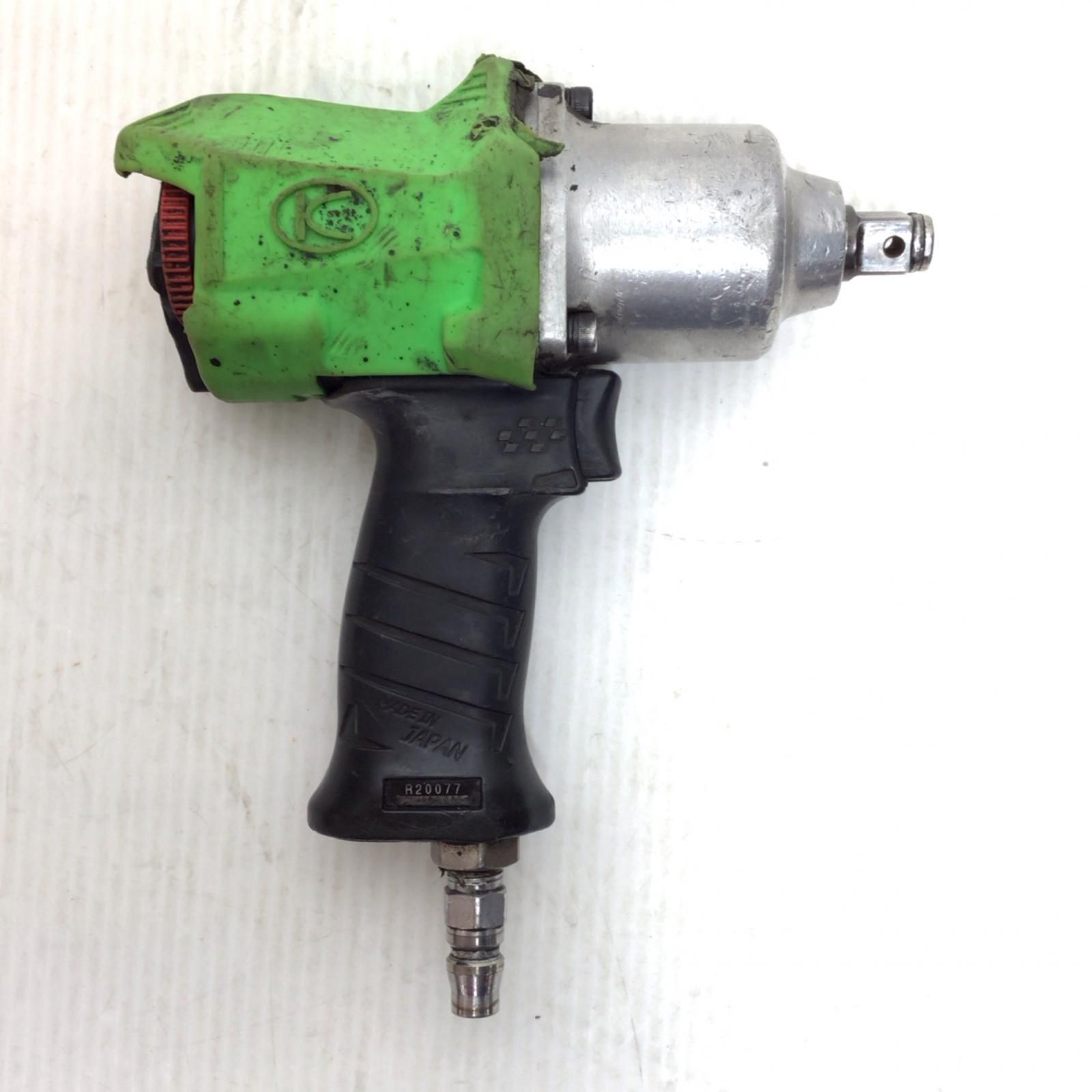 ΘΘ空研工業 KUKEN エアインパクトレンチ 程度C 本体のみ 常圧 KW-1600proX 黄緑