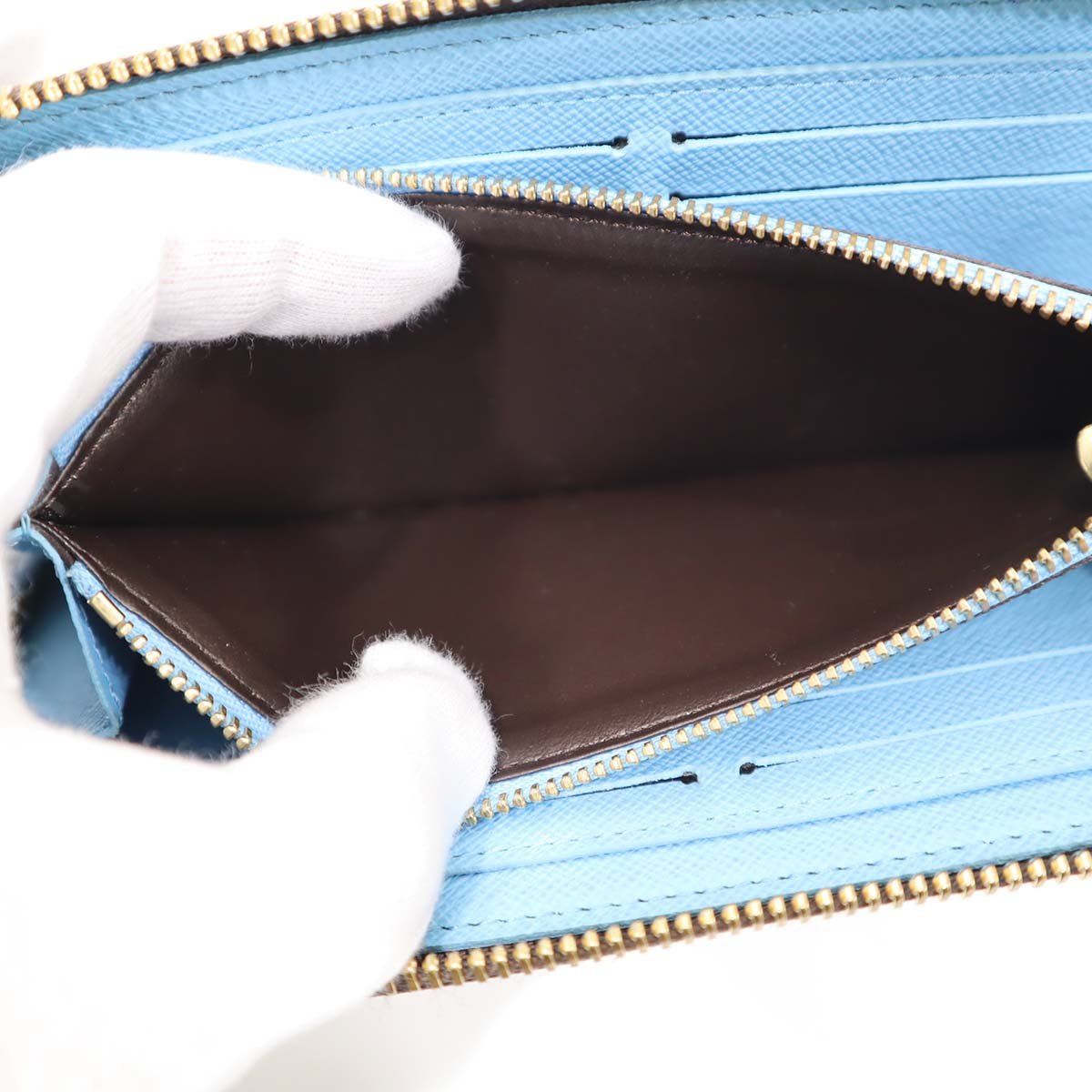 [SALE]ヴィトン Vuitton ポルトフォイユ クレマンス ブルー LV ポルトフォイユ・クレマンス ダミエ ブルー ペンギン 長財布