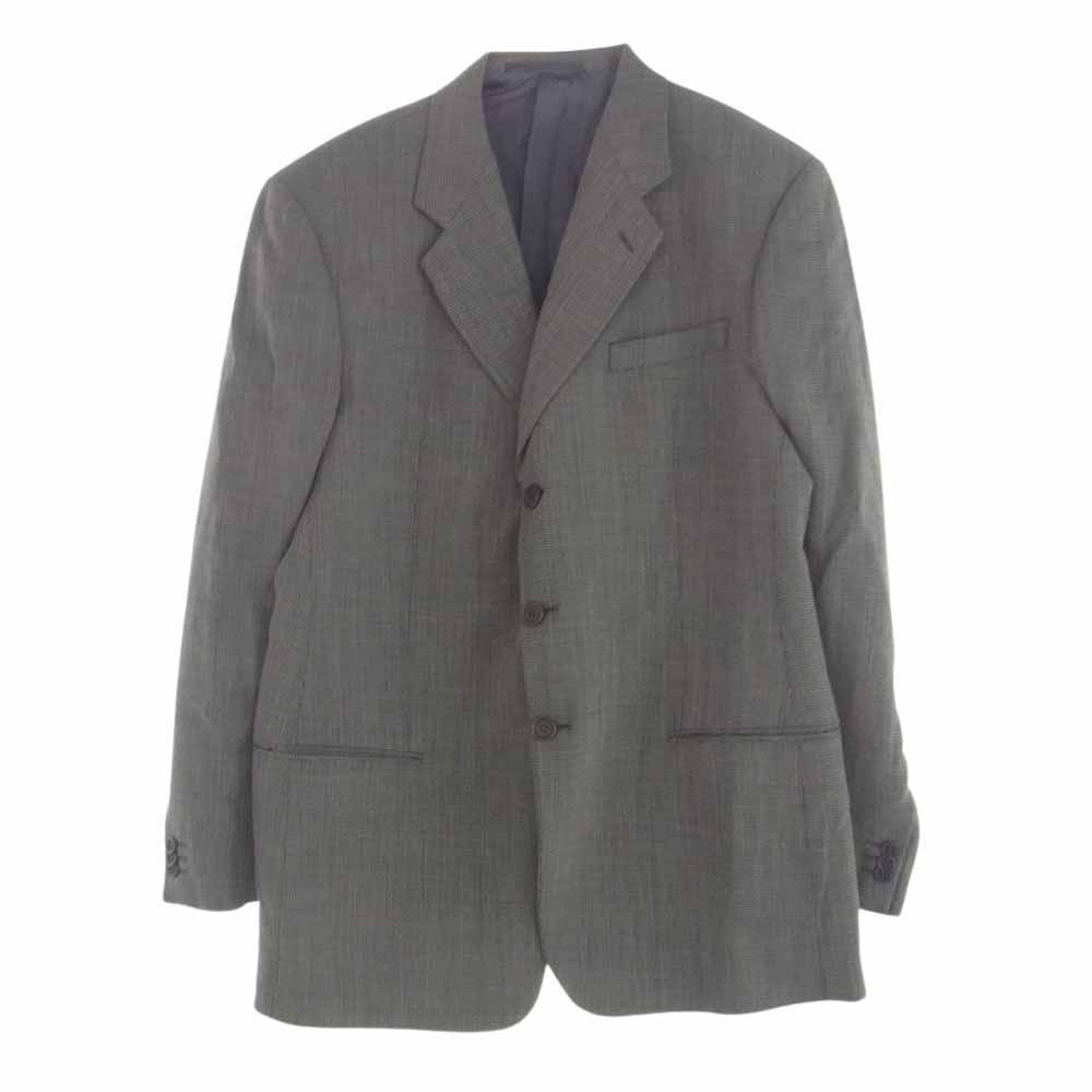 ARMANI COLLEZIONI グレー系 チェック柄 テーラードジャケット Armani