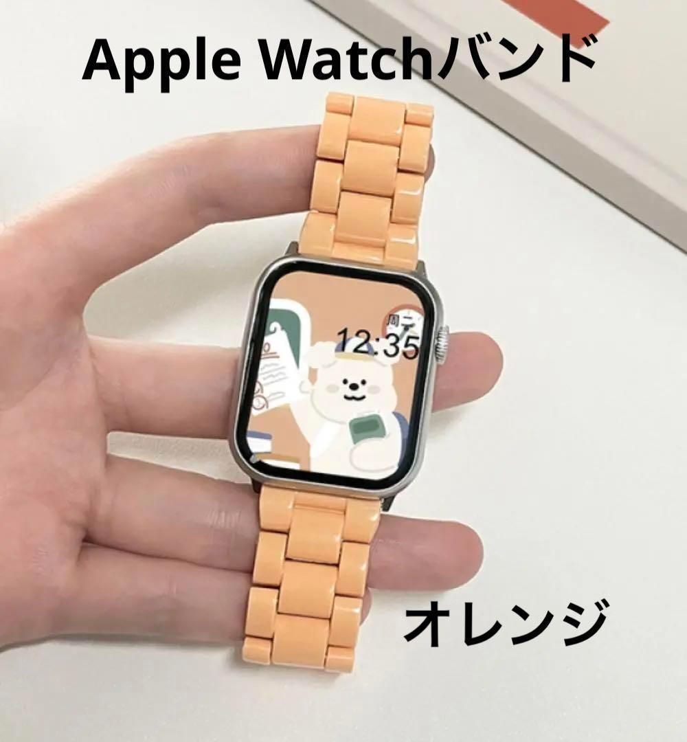 AppleWatchバンド キャンディ樹脂アクリル時計バンド軽量バンド