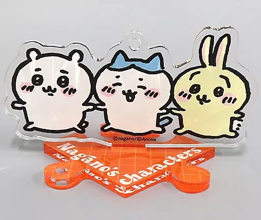 中古】アクリルスタンド・アクリルパネル ちいかわ＆ハチワレ＆うさぎ