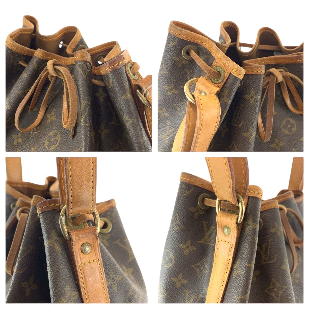 LOUIS VUITTON ルイヴィトン モノグラム ノエ ブラウン ゴールド