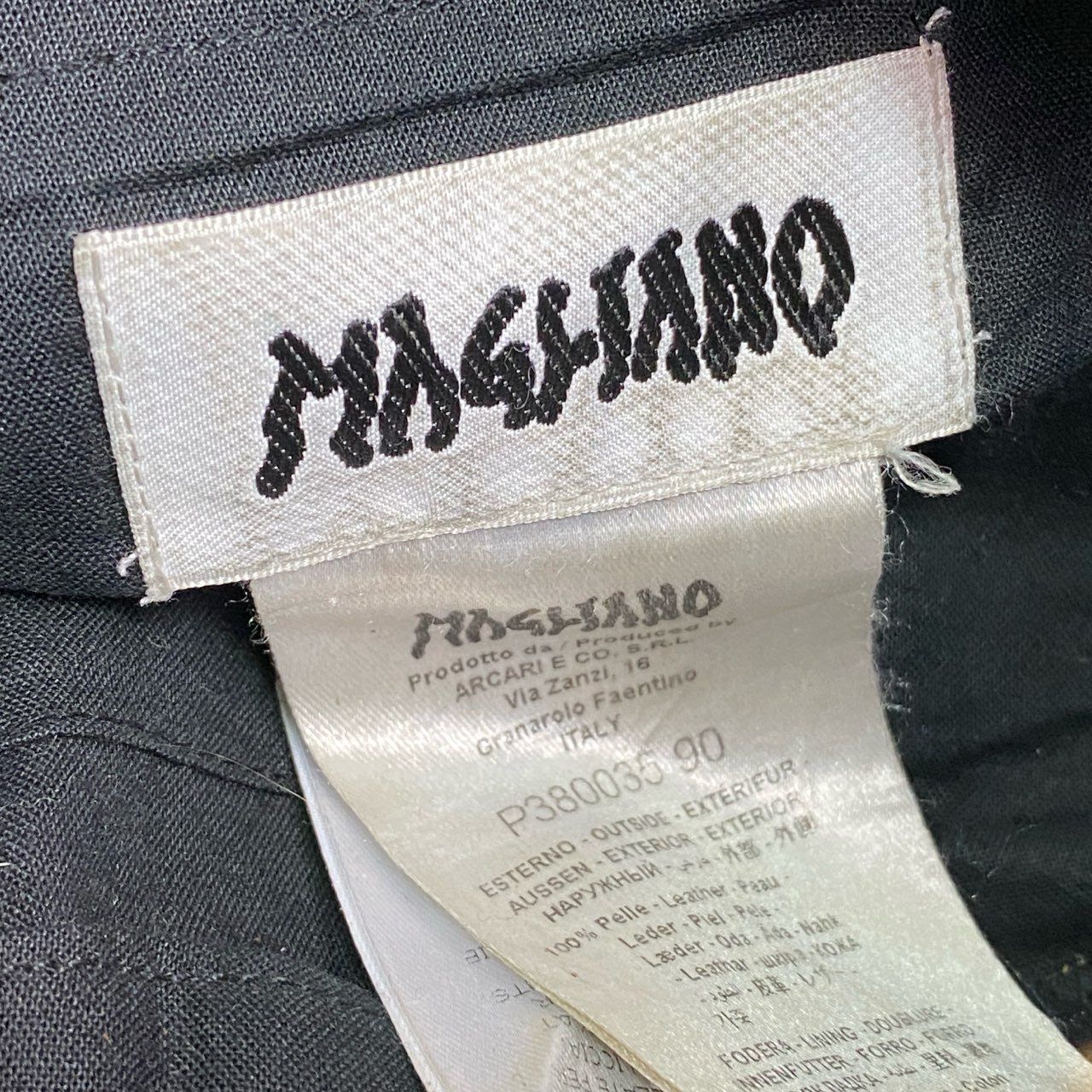 Af8 《希少》 MAGLIANO マリアーノ レザーショルダーバッグ ブラック 