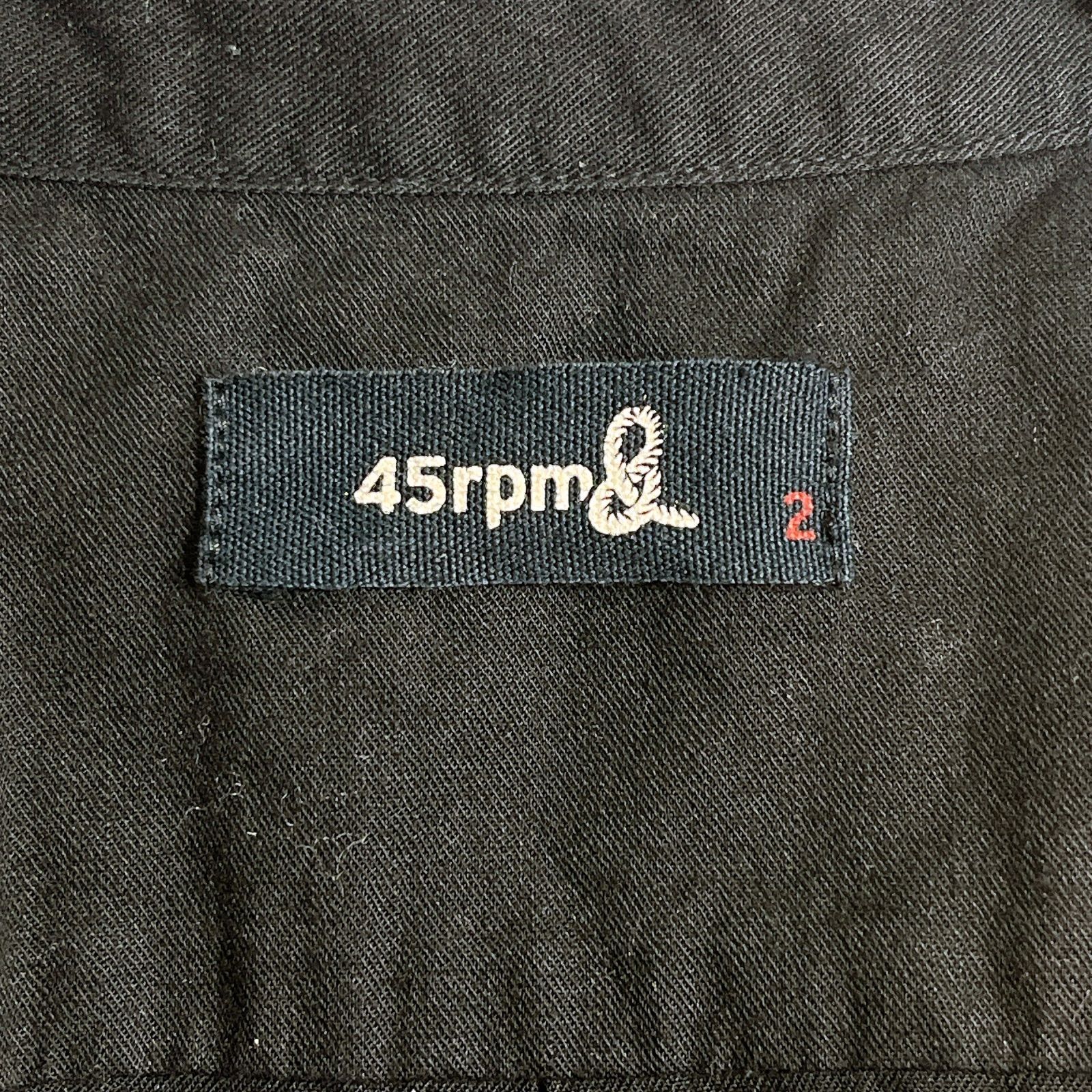 45R 45rpm 藍染め 比翼ボタン ドレスシャツ コットン - メルカリ