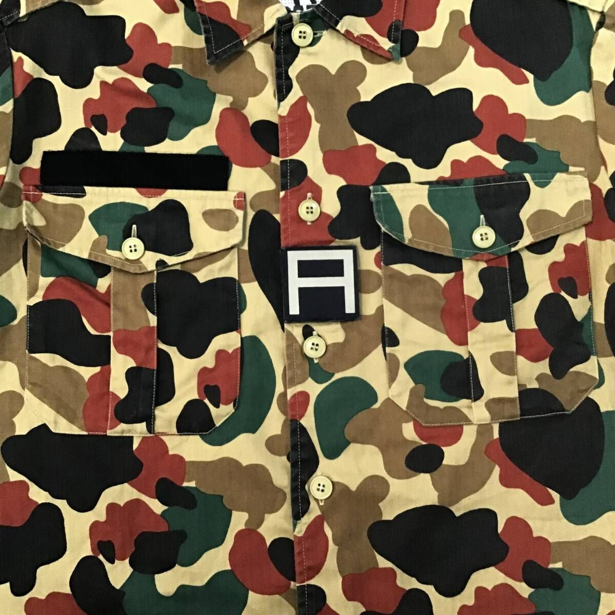 マルチカモ 半袖シャツa bathing ape camo エイプ迷彩 A BATHING APE アベイシングエイプ エイプカモ クレイジー