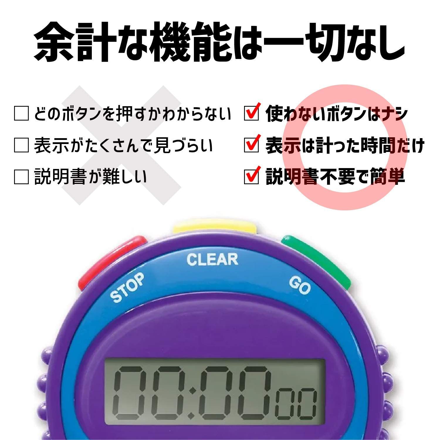 在庫処分】Resources) ラーニングリソーシズ簡単ストップウォッチ シンプル リソーシズ(Learning 正規品 ラーニング LER0808  - 日本公式オンラインショップ