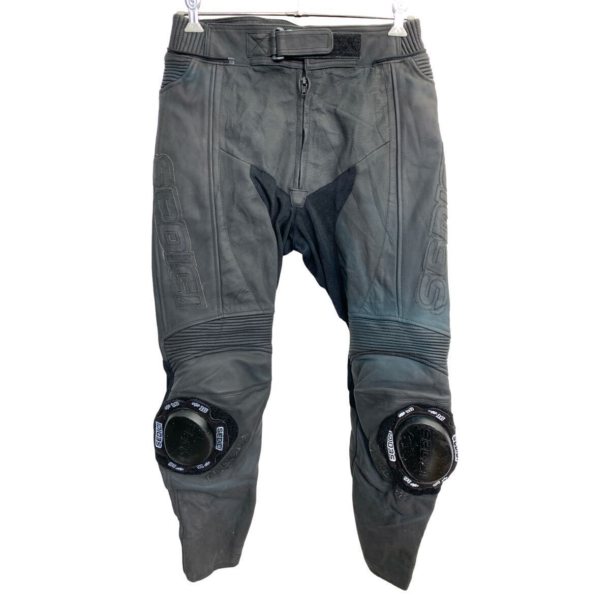 SEDICI バイクウェア W34 ライディングパンツ レザー ブラック 古着卸 アメリカ仕入 2406-467