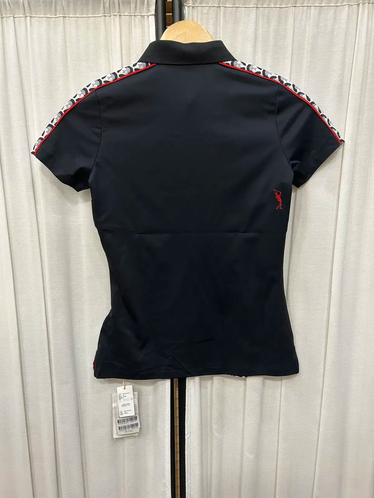 MARK&LONA マークアンドロナ レディース ゴルフ ポロシャツ 黒L MARK&LONA マークアンドロナ 半袖ポロシャツ 黒 カモフラ 迷彩