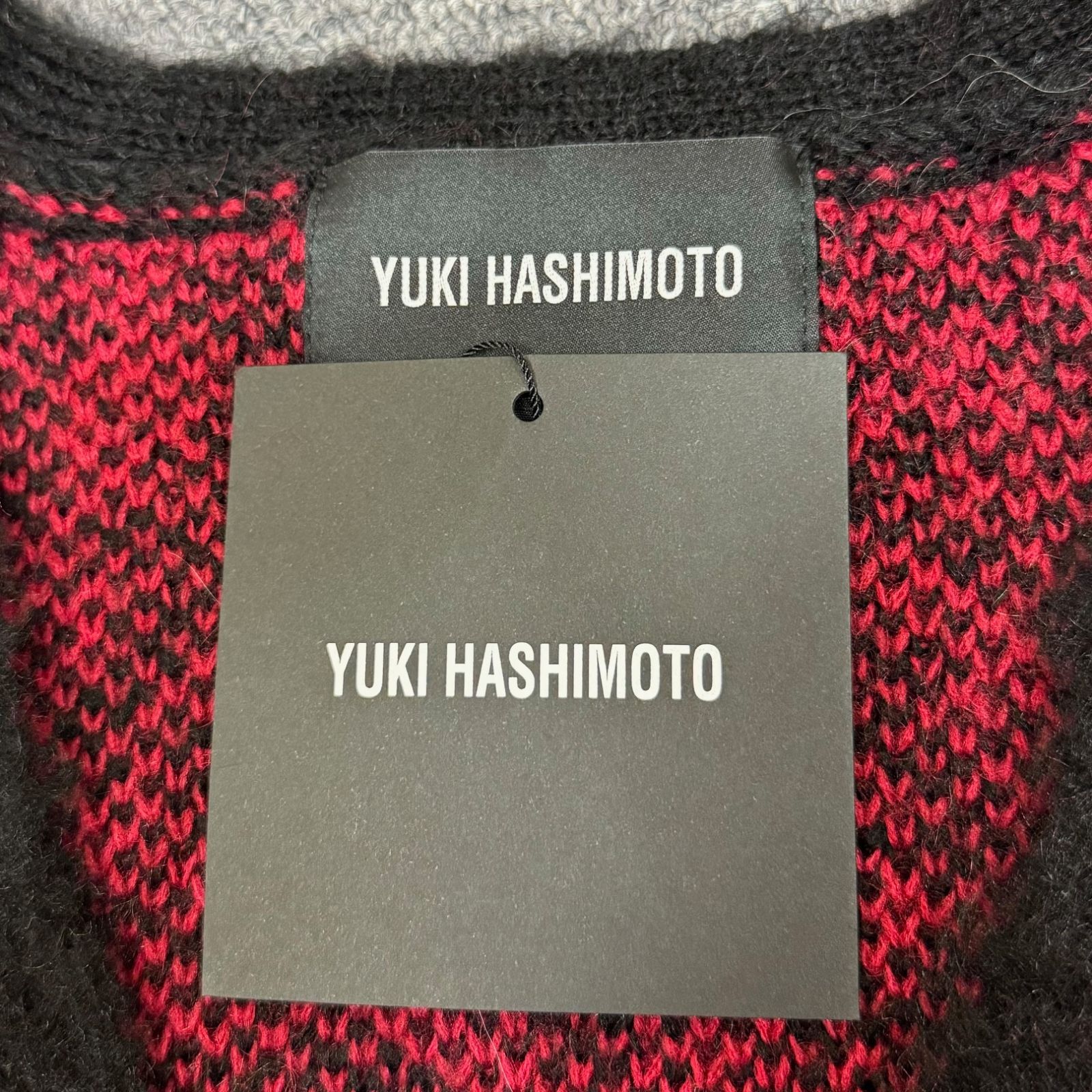 新品 定価57200円 YUKI HASHIMOTO PYTHON PATTERN MOHAIR CARDIGAN 232