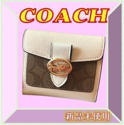 ✨【匿名配送】✨COACH コーチ 折り財布 シグネチャー 馬車 7250