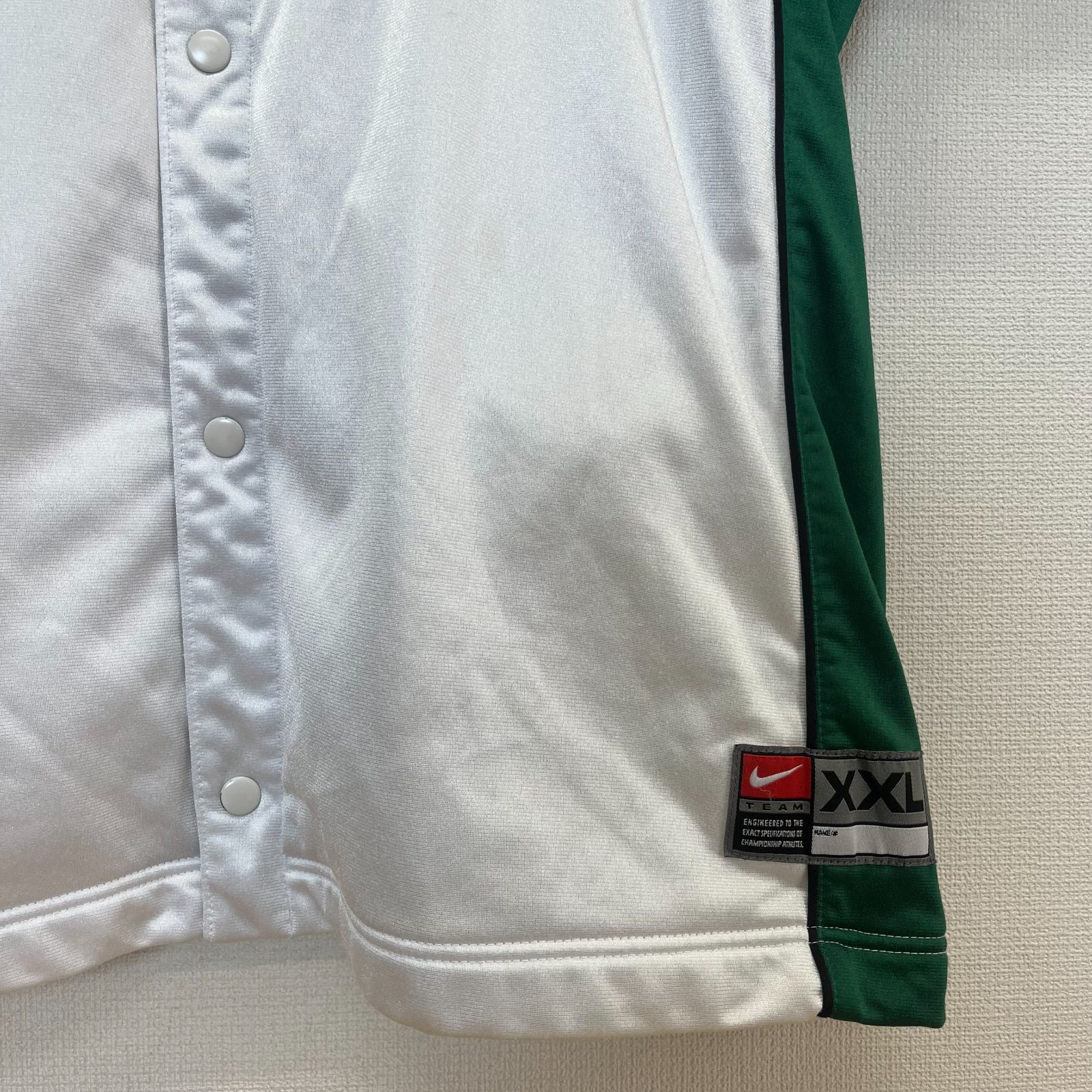 NIKE ナイキ Boston CELTICS NBA warm up shirt full button
