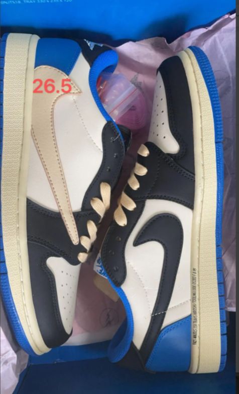 Travis Scott Nike x Fragment Design x Air Jordan 1 Low OG 期間限定26.5ｃｍ