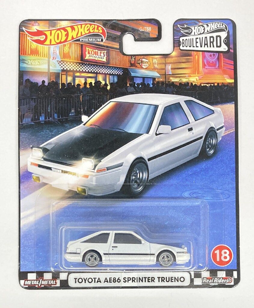 MATTEL HOTWHEELS BOULEVARD GJR77 TOYOTA AE86 SPRINTER TRUENO GJR77