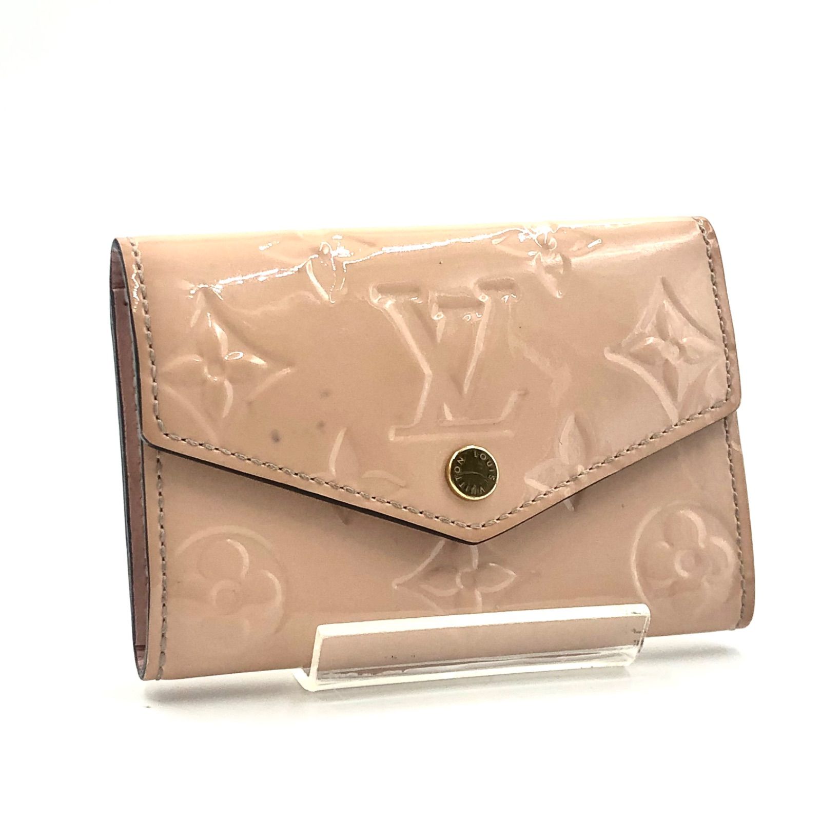 LOUIS VUITTON ルイヴィトン モノグラムヴェルニ ピンクベージュ系 ミュルティクレ6 キーケース 6連 エナメル パテントレザー ゴールド金具 フランス製 2015年製 刻印あり レディース