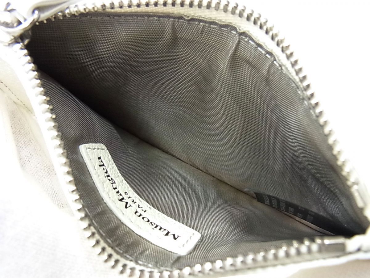 美品 23ss☆Maison Margiela ケース 4ステッチ カードケース フラグメントケース イタリア製 男女兼用 山羊革 メゾンマルジェラ 美品 23ss☆Maison Margiela コインケース 4ステッチ カードケース