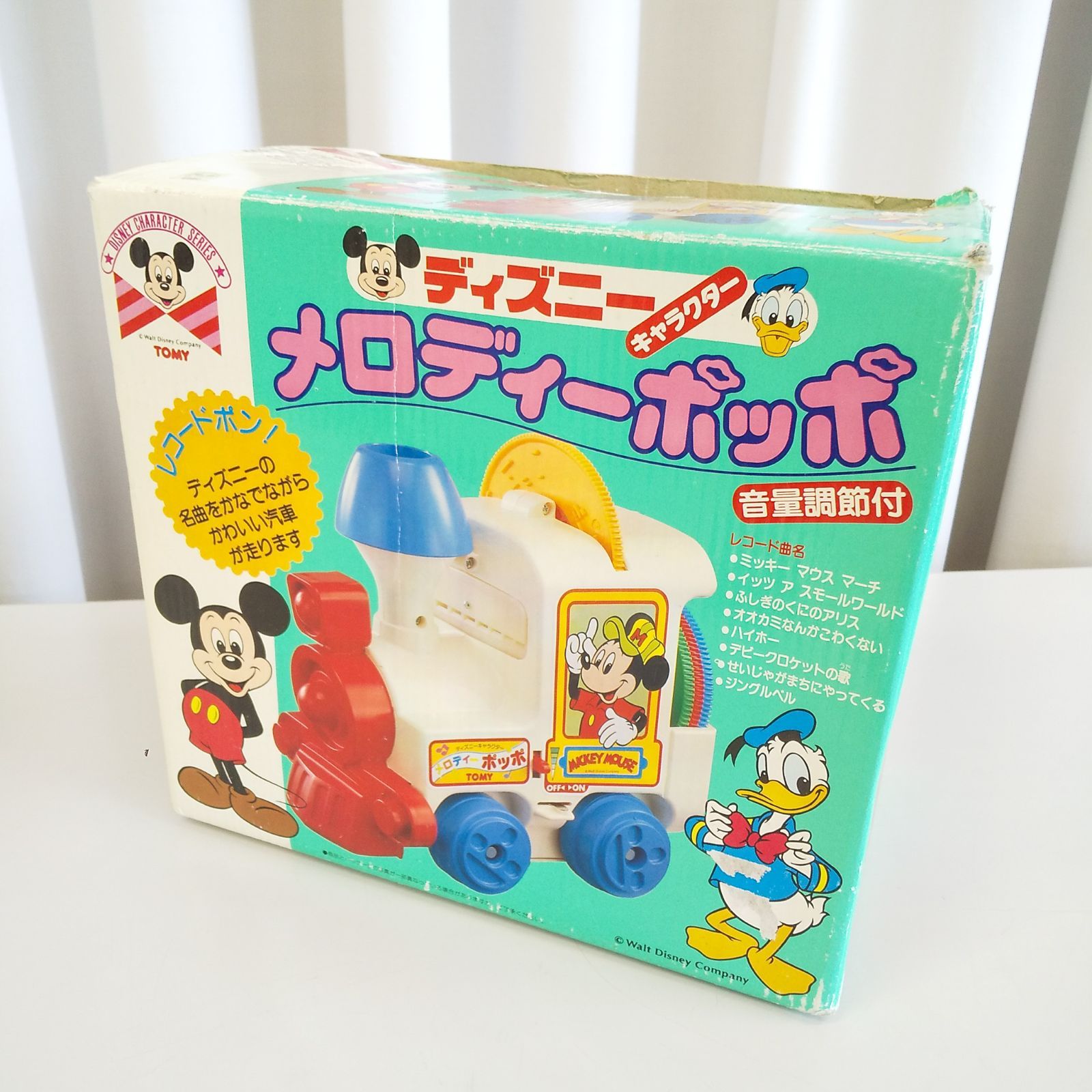 動作〇 ディズニー メロディーポッポ TOMY トミー レコード4枚 箱付き