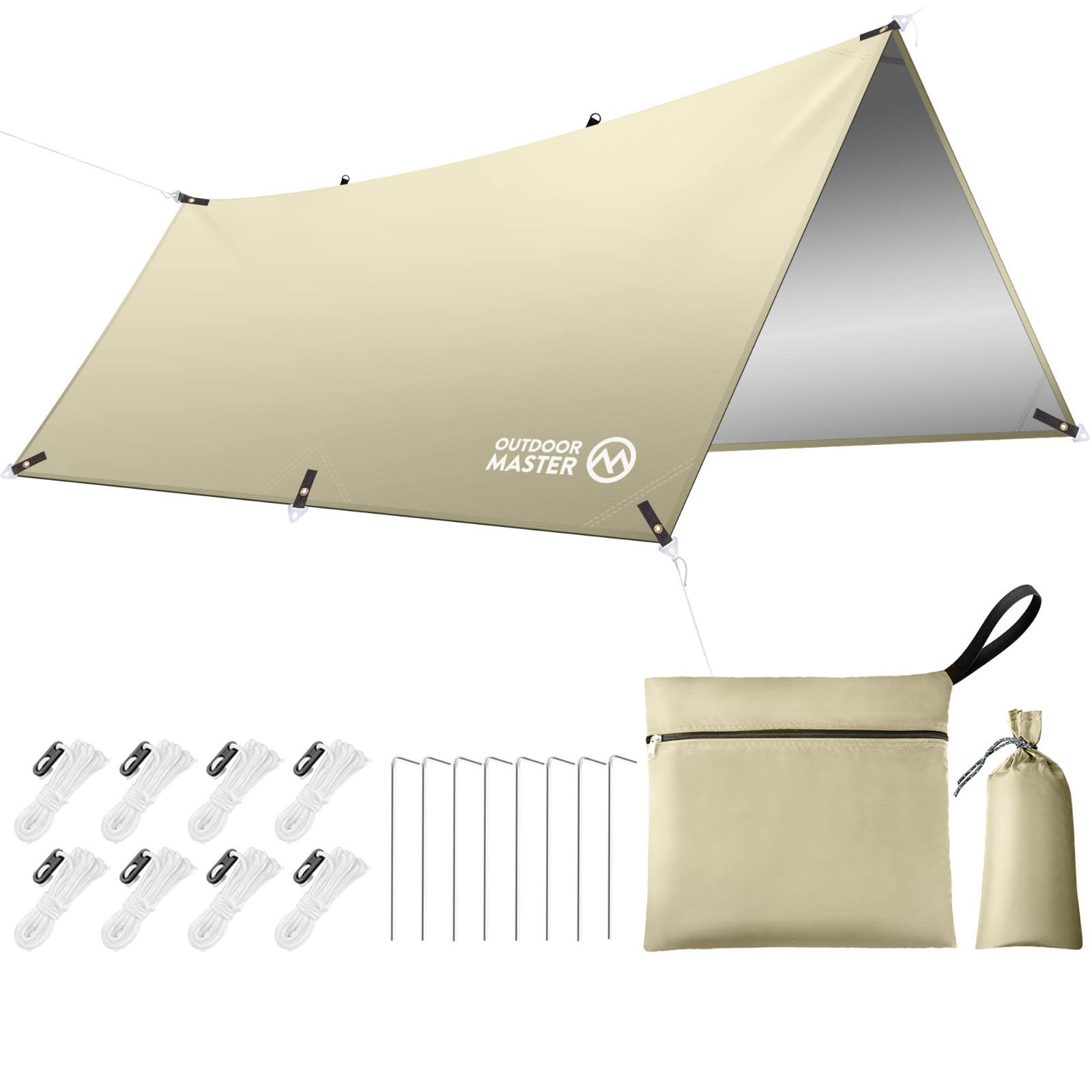 ライトグリーン（300*500cm） OUTDOORMASTER防水タープ テント