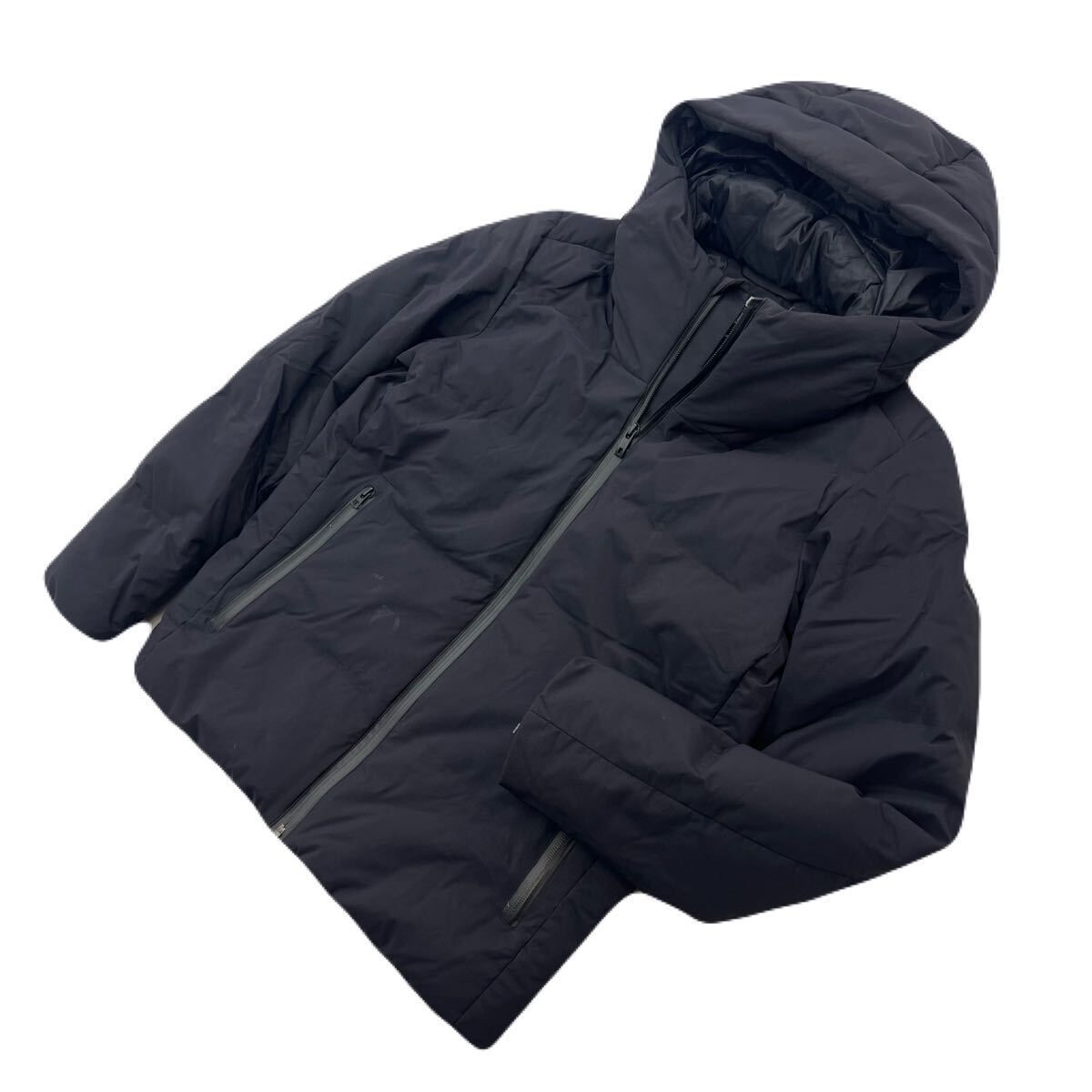 ユニクロUNIQLOシームレスダウンパーカS黒ブラックメンズダウンジャケット