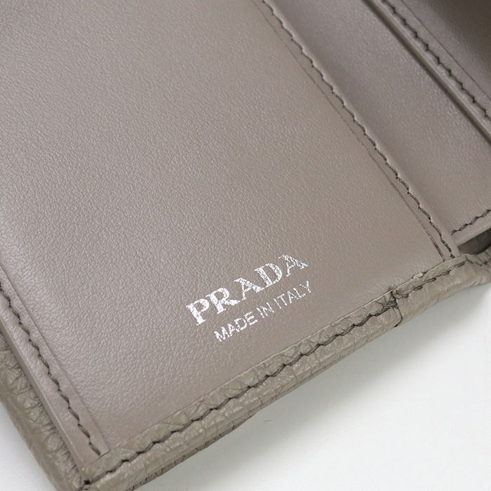 PRADA プラダ ミニ財布 ヴィッテロダイノレザー 1MH043 2BBE F0572 三  