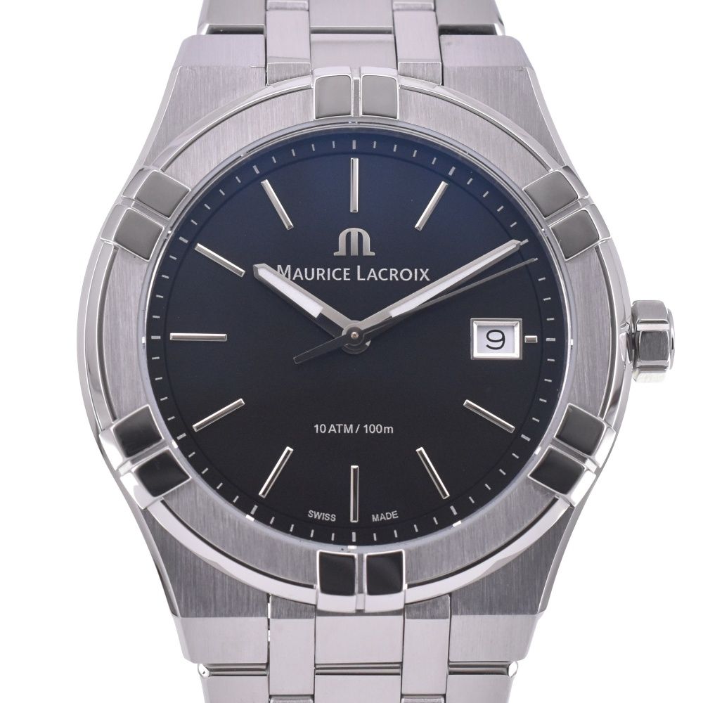 モーリスラクロア MAURICE LACROIX AI1108-SS002-330-1 アイコン デイト クォーツ メンズ き L 143036