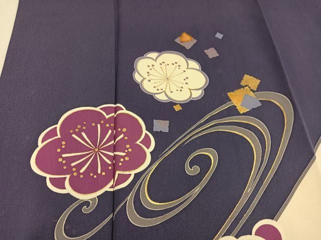 豪華振袖 破れ色紙梅文