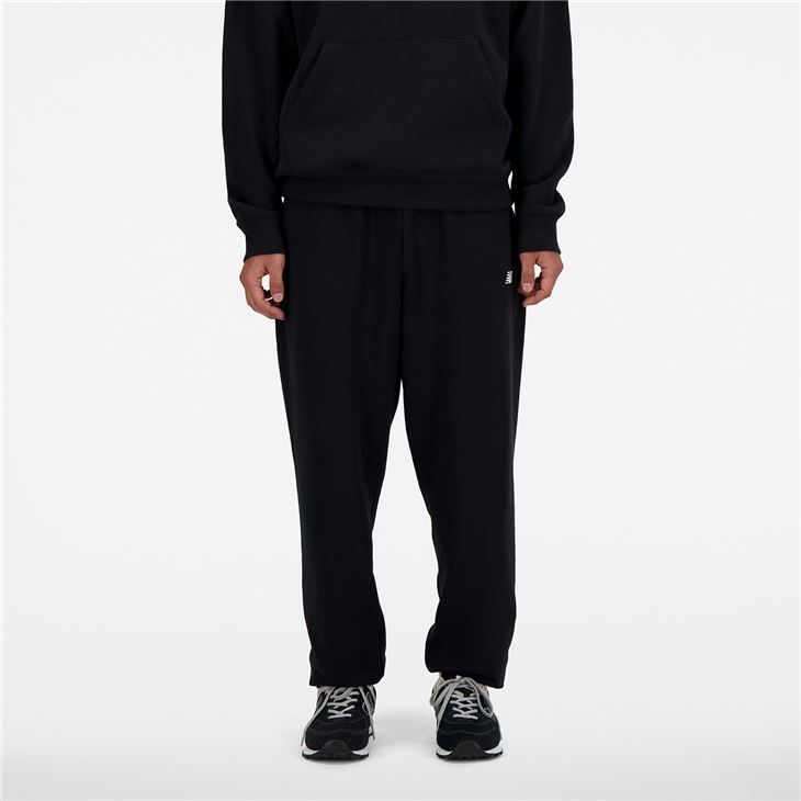 ニューバランス スウェットパンツ メンズ  NewBalance スタックドロゴ ジョガーパンツ  ロングパンツ スポーツ ウェア ボトムス 男性 スエット フレンチテリー ブラック 黒 スポーティ 服 長ズボン  /MP41519-BK