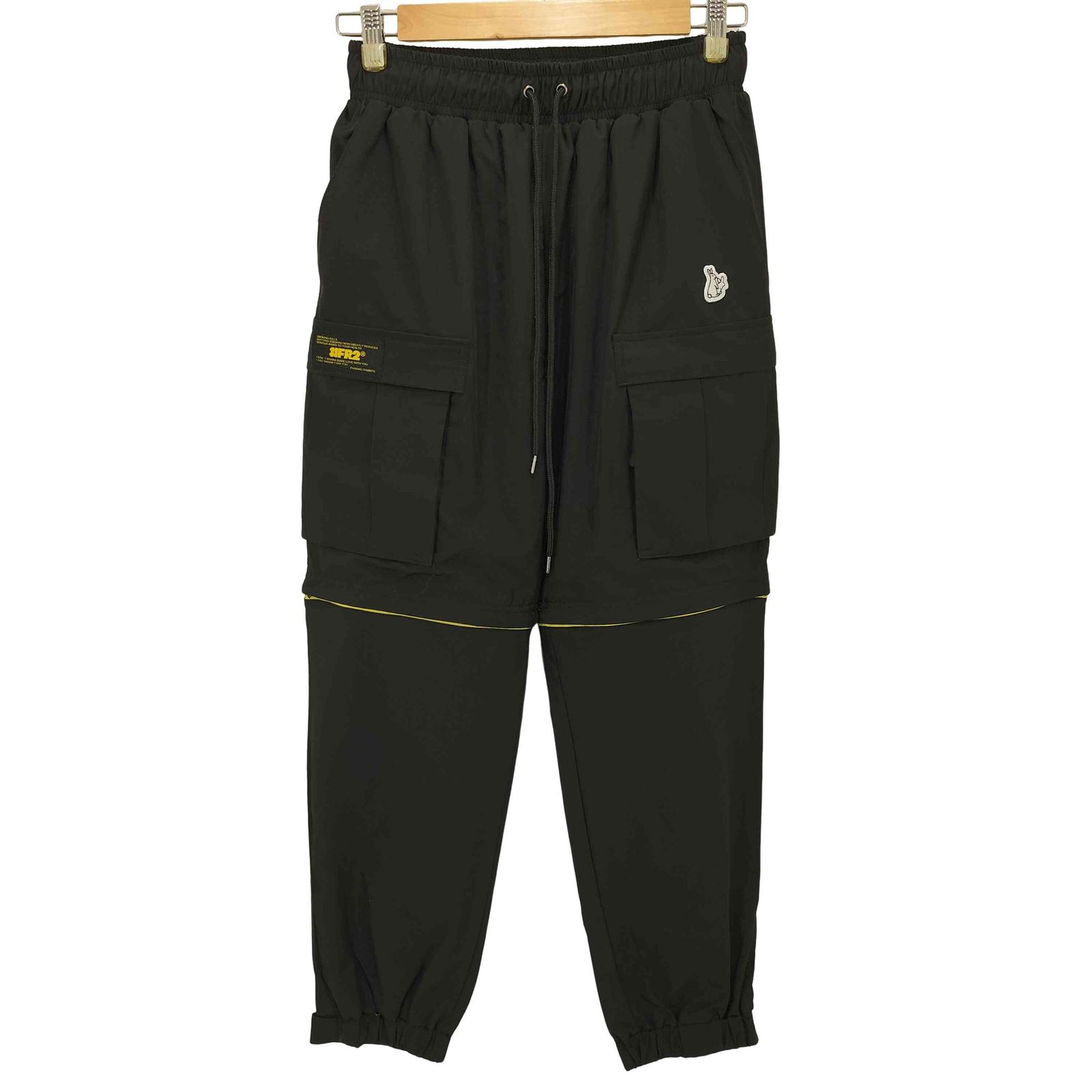 FR2 うさぎ ワッペン ナイロン カーゴ パンツ FR2 うさぎ ワッペン ナイロン カーゴ パンツ