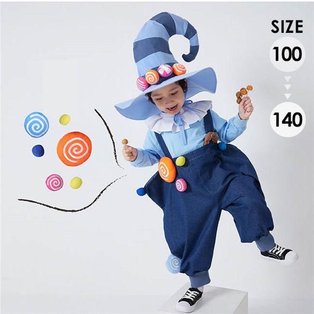 ハロウィン衣装 仮装 子供衣装 COSPLAY 魔女 精霊 男の子 女の子 フルセット幼稚園 演出服 キッズ トリックオアトリート コスチューム