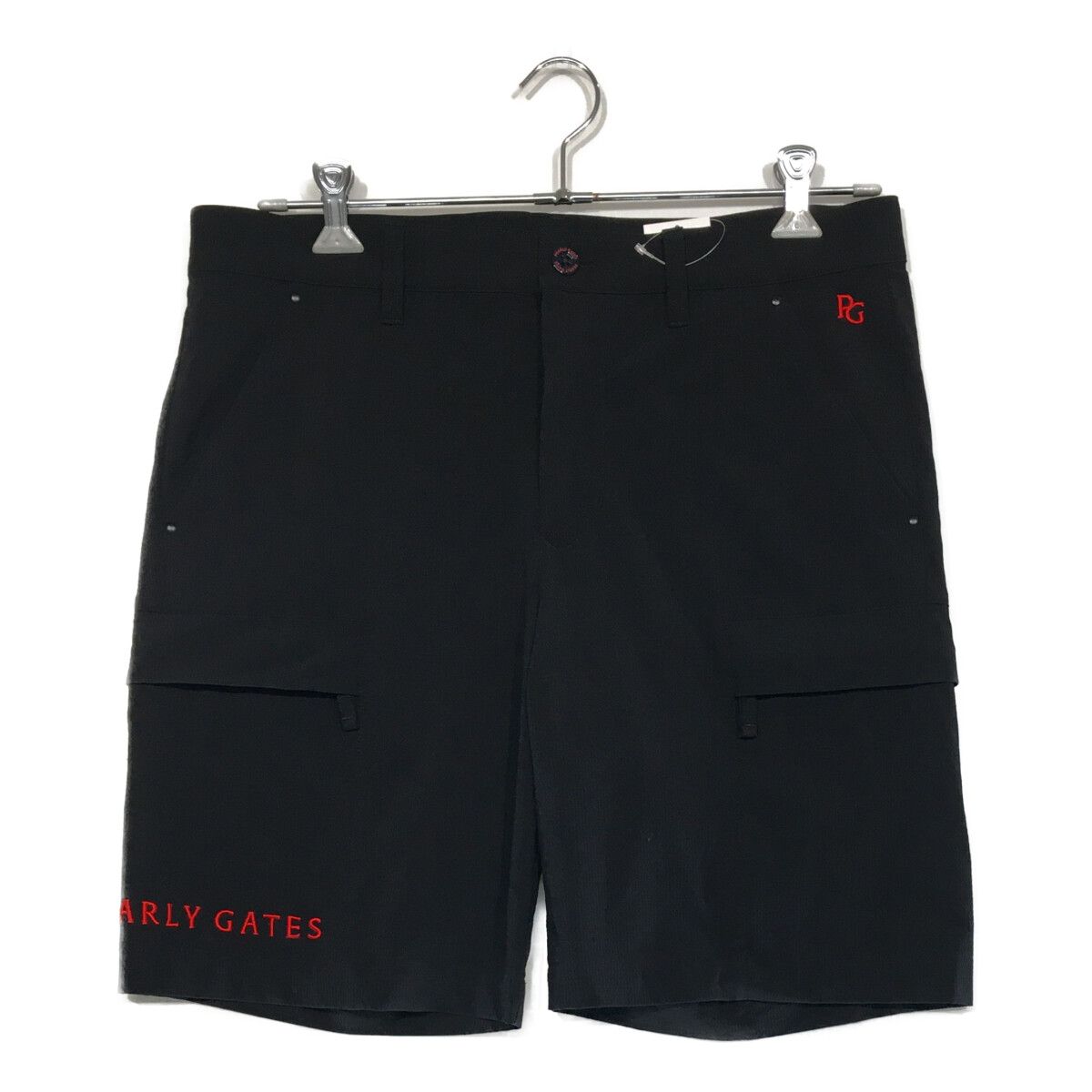 パーリーゲイツ ハーフパンツ メンズ 6(XL) PEARLY GATES PEARLY GATES パーリーゲイツ ハーフパンツ グレー×白 ロゴ