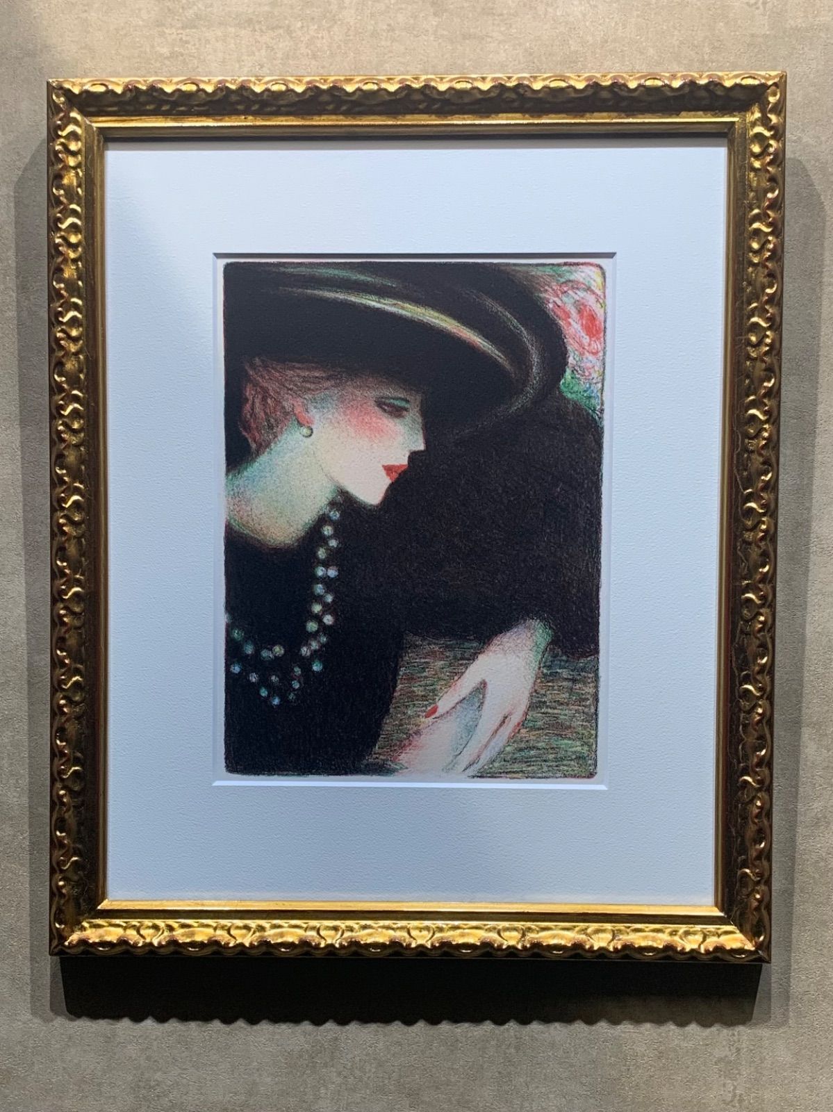 伝達力のある 額付 真作 バルバラ ジャン ピエール カシニョール Jean-Pierre Cassigneul リトグラフ 版画 版画 最上質。