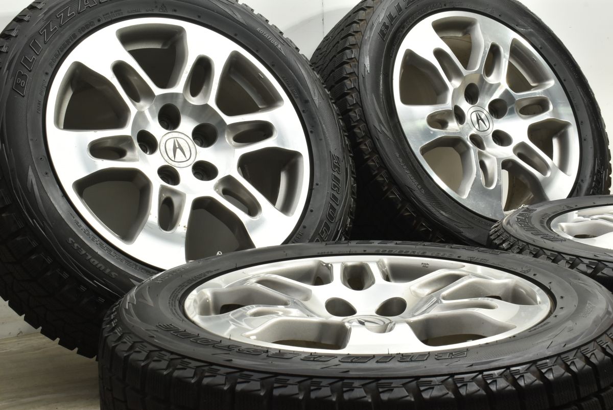 アキュラ MDX 純正 18in 8J 45 PCD120 ブリヂストン ブリザック DM-V1 255 55R18 ノーマル戻し 交換用