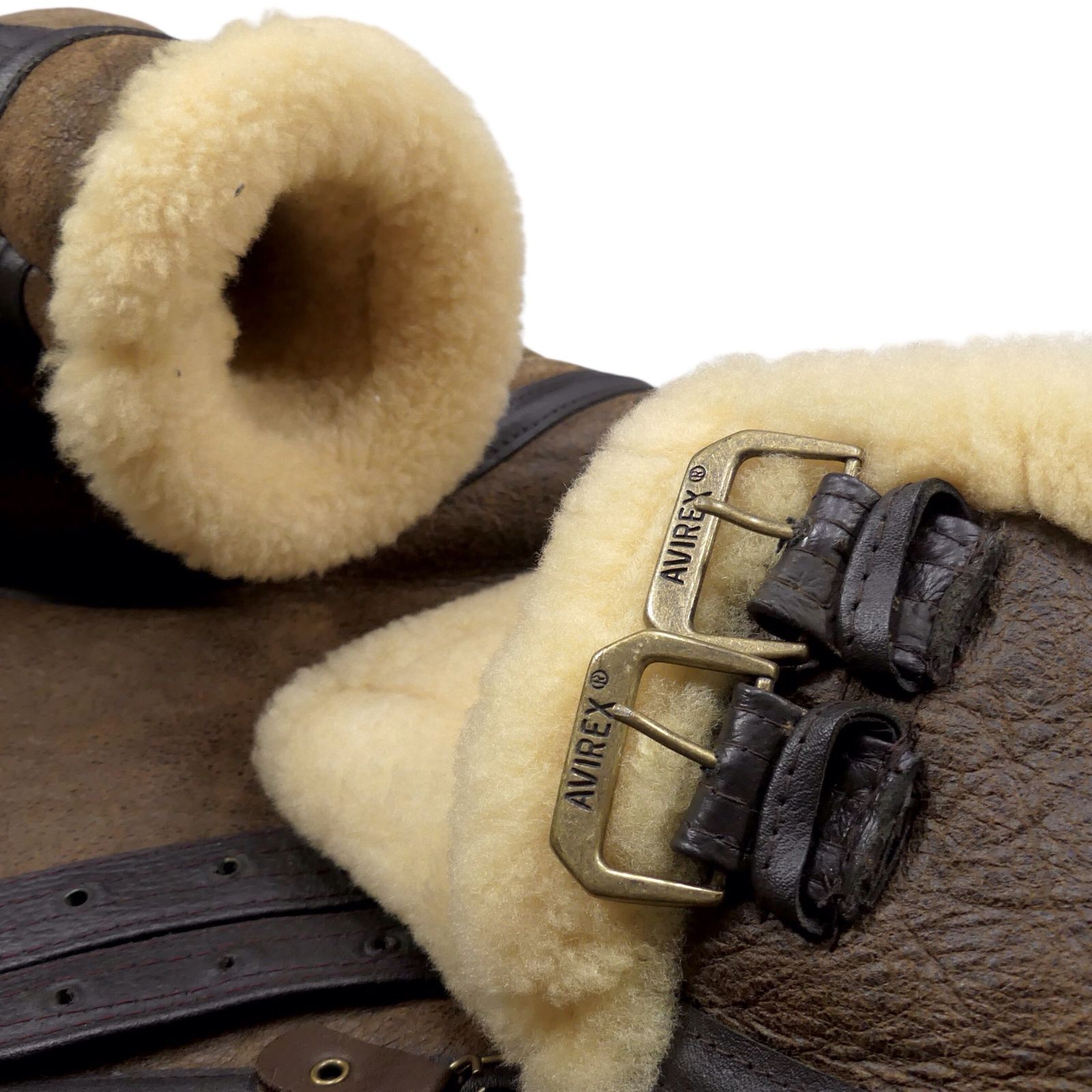 AVIREX アヴィレックス B-3 フライトジャケット M ムートン 38 茶