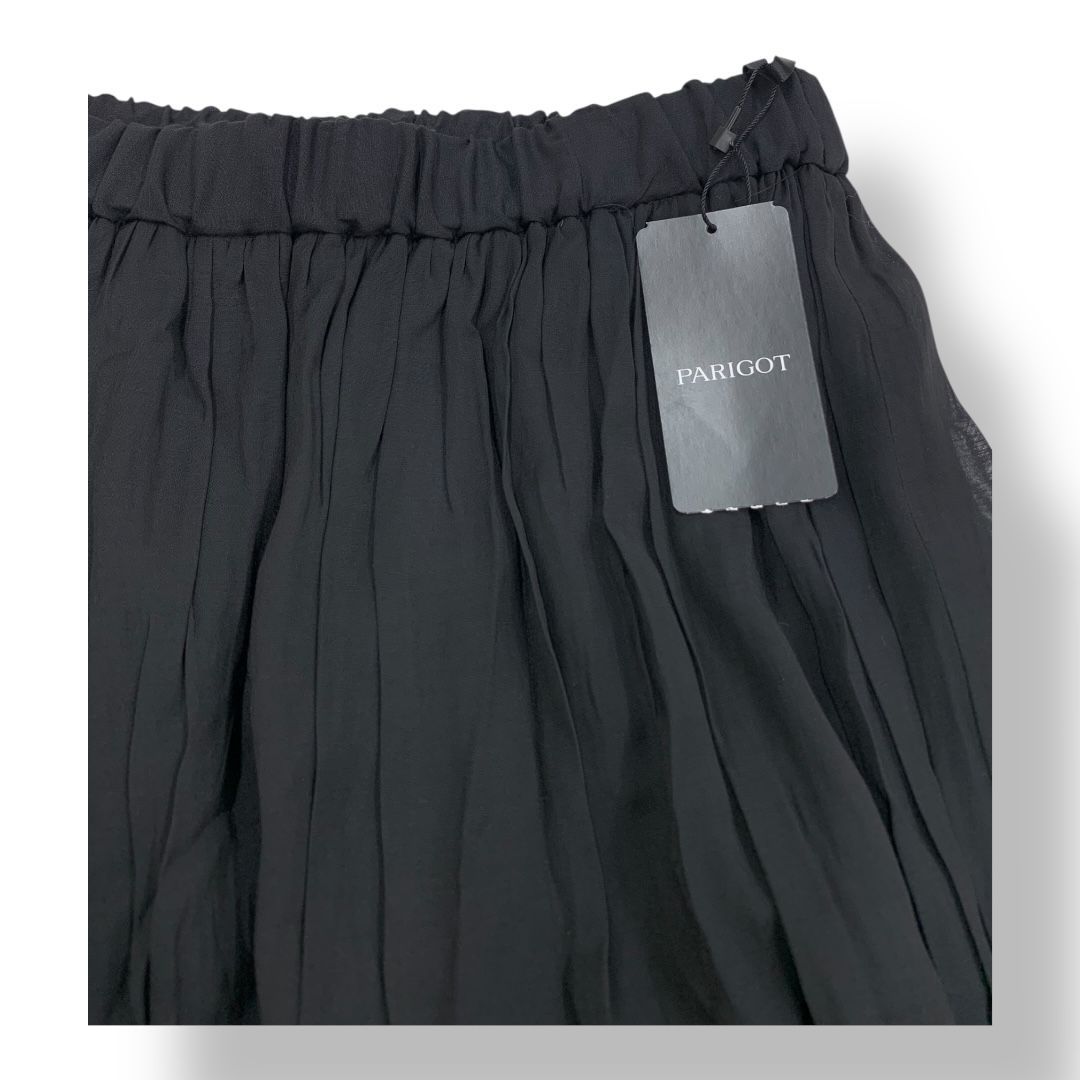 最安値 PARIGOT パリゴ フ スカート ブラック フリーサイズ 管理B97 エレガント