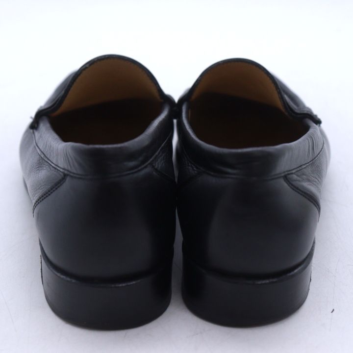 【未使用】BALLY バリー フラットシューズ ブラック×ホワイト 24cm バリー バリリーナ：レザーバレリーナ、ストラップ付きスクエア