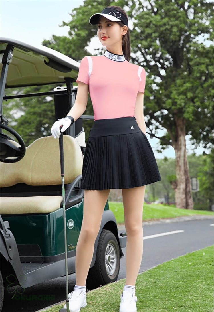 【数量限定】新品　UTAA　ユタ　ゴルフ　トップス＆スカートセット　Ｍ UTAA ユタ ゴルフ ウェア セットアップ 5分袖トップス スカート2