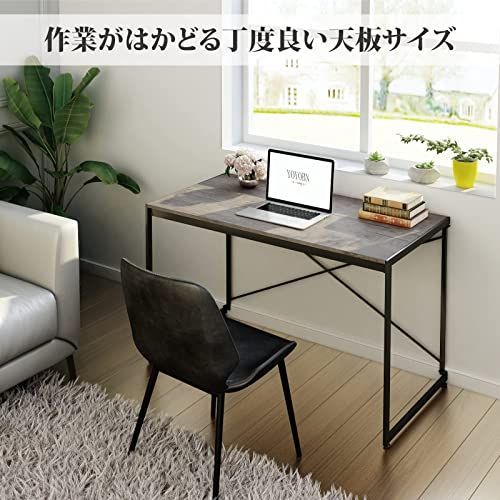 シンプルワークデスク ゲーミングテーブル PCデスク 学習机 パソコンデスク 勉強机 折りたたみ 組立簡単 耐荷重135KG YEARCOLOR 木製 しっかりした構造 おしゃれ