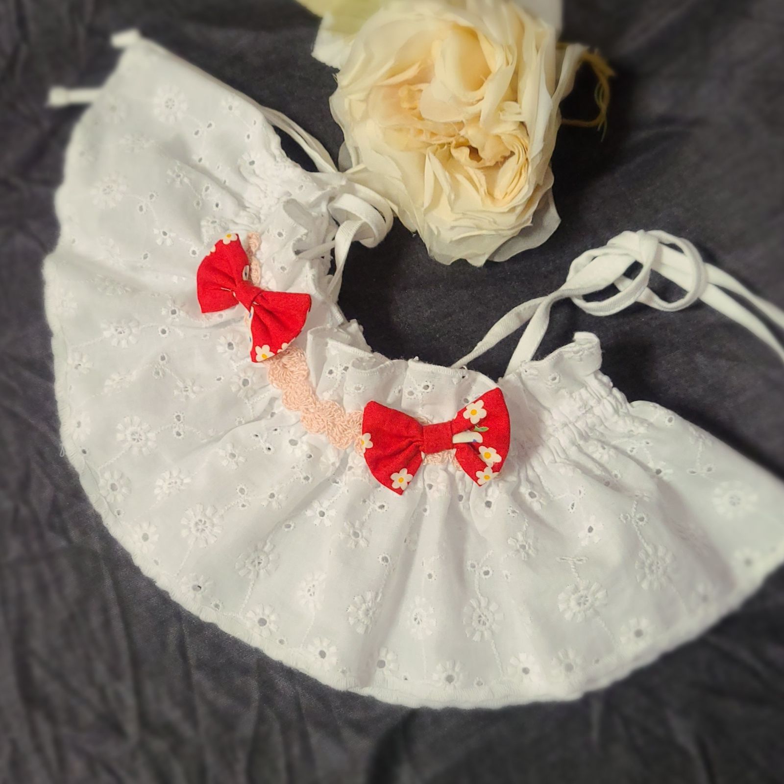 LOVOT ラボット服 lovot 白綿レース キャミソール 夏服 ヘアー