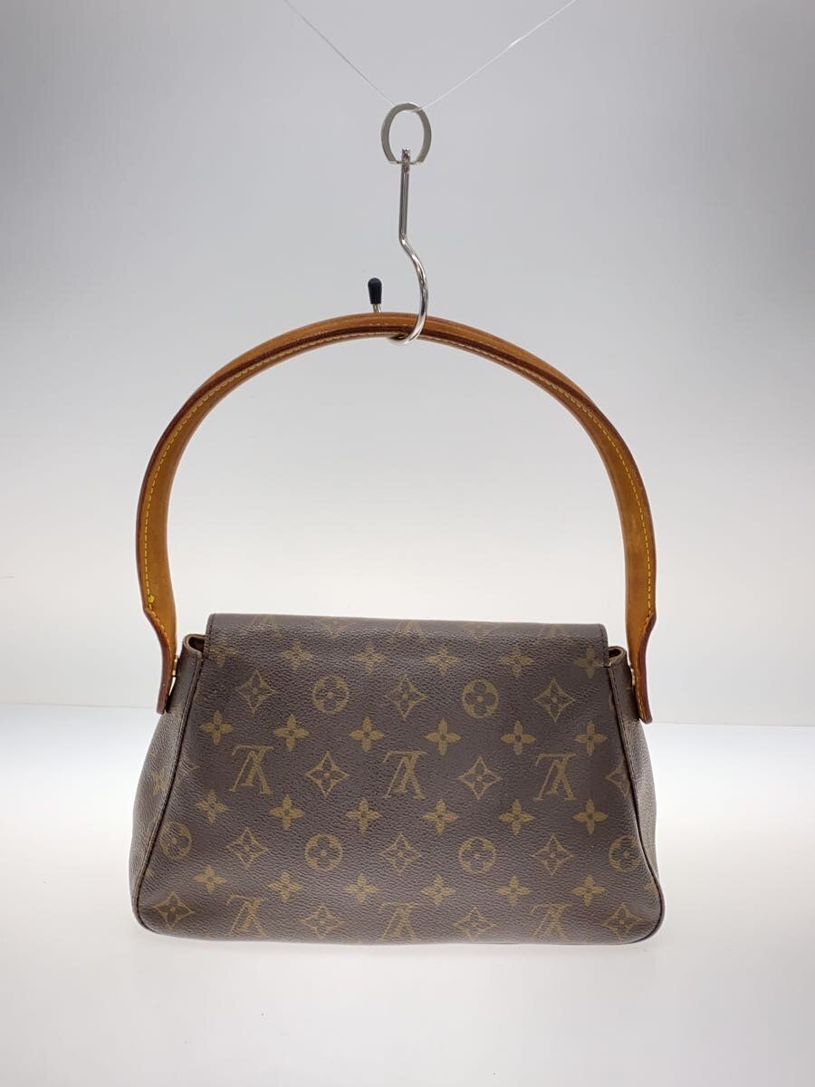 LOUIS VUITTON ミニ・ルーピング_モノグラム・キャンバス_BRW PVC ブラウン - メルカリ