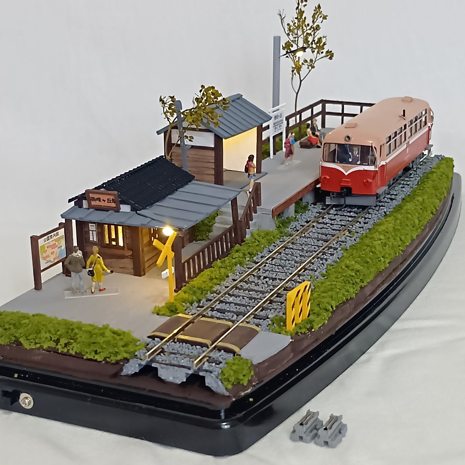 鉄道模型 HOゲージ ジオラマ 車両展示台 KATOユニトラック線路使用