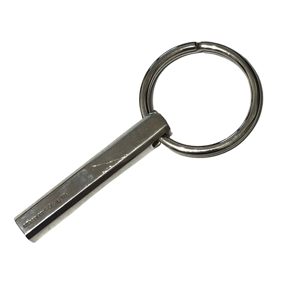 TIFFANY-Co. ティファニー キーホルダー チャーム - シルバー MAKERS キーリング