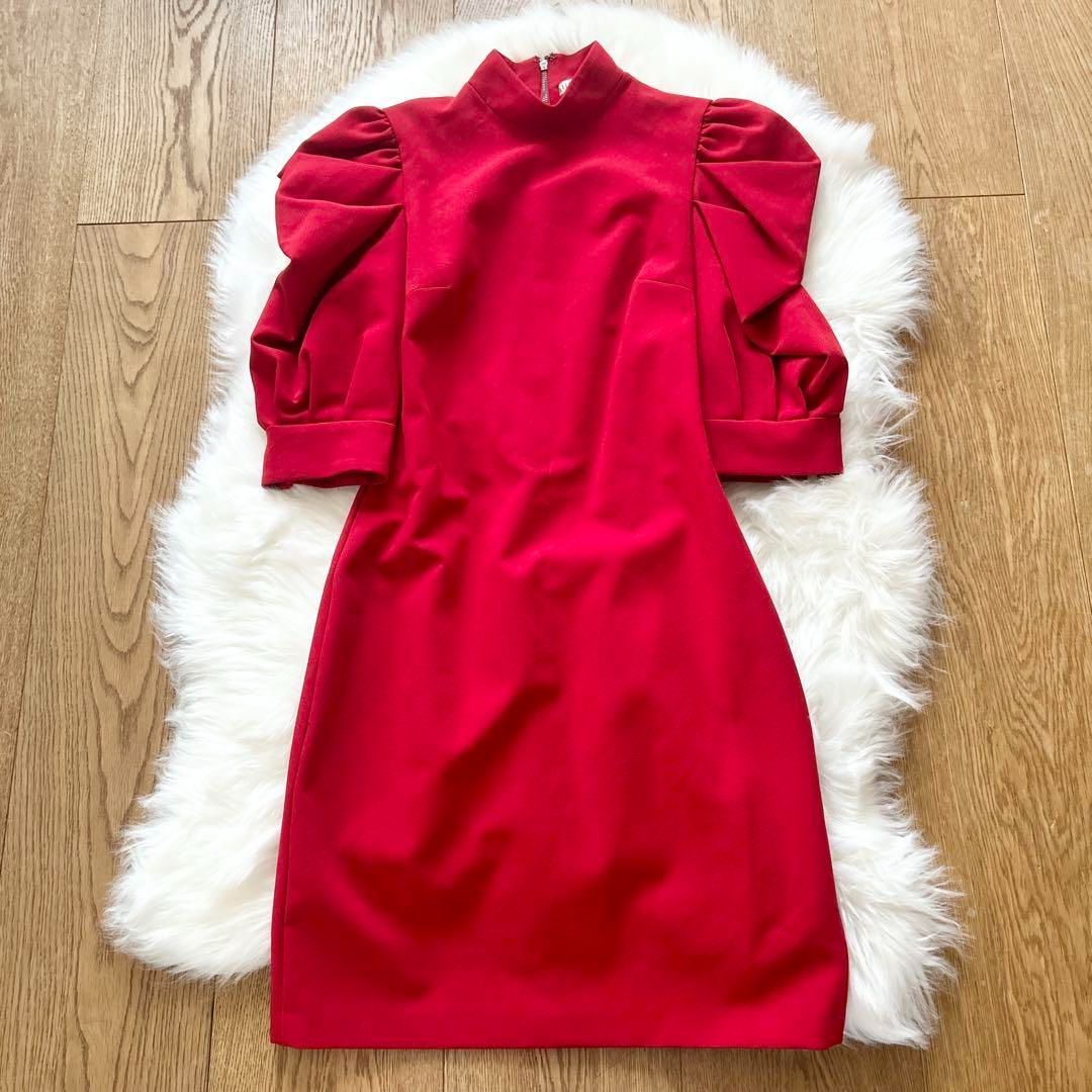 【Alice+Olivia】アリスアンドオリビア ワイネル ミニドレス alice+olivia アリスアンドオリビア パフスリーブ ミニドレス