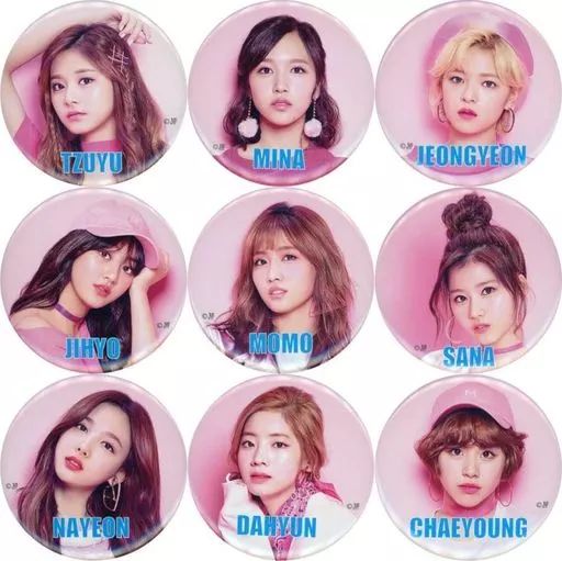 中古】バッジ・ピンズ TWICE(ピンク) “#TWICE”復刻デザイン缶バッジ 全