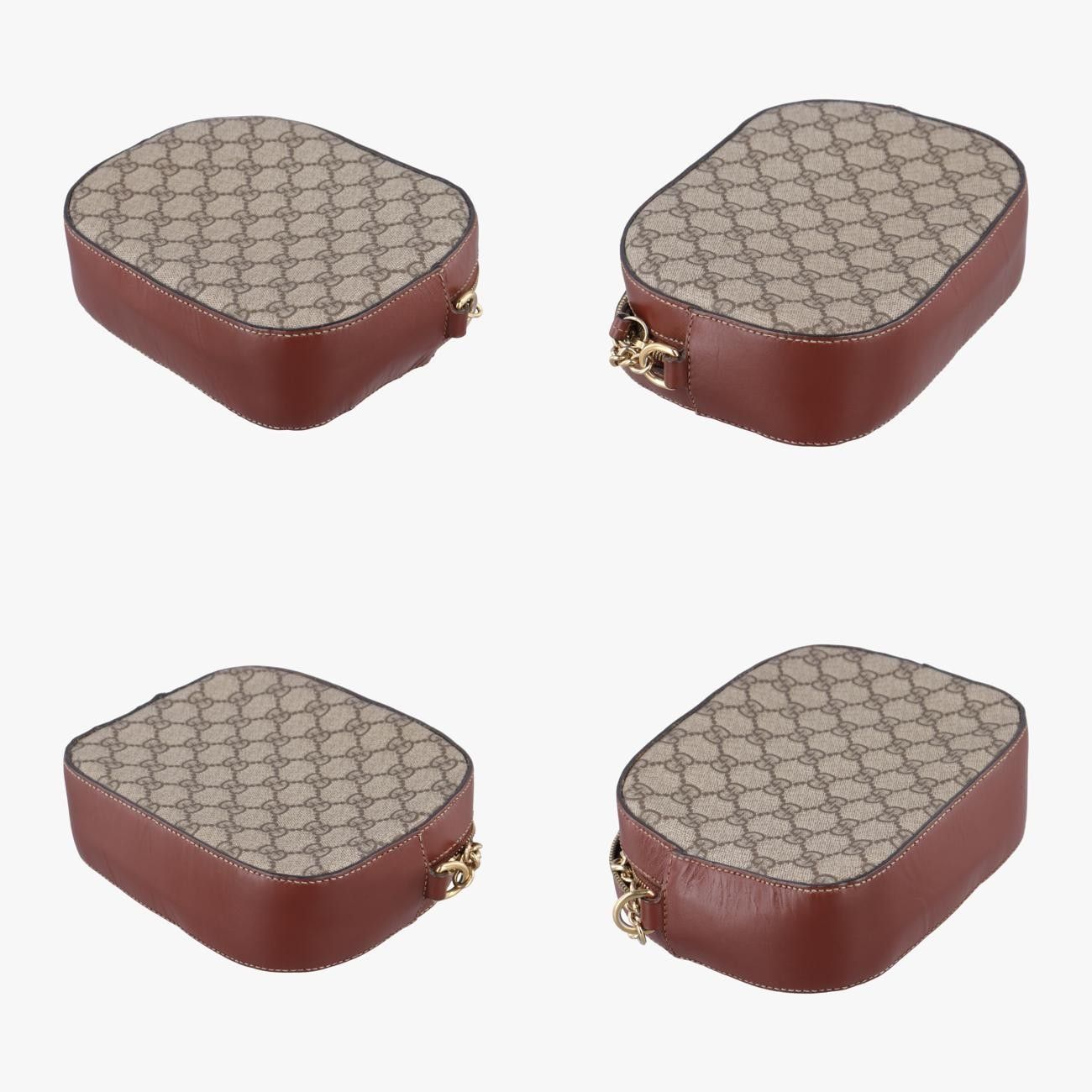 グッチGucciGGスプリームベージュ×ブラウンPVCコーティングキャンバス409535B019173811