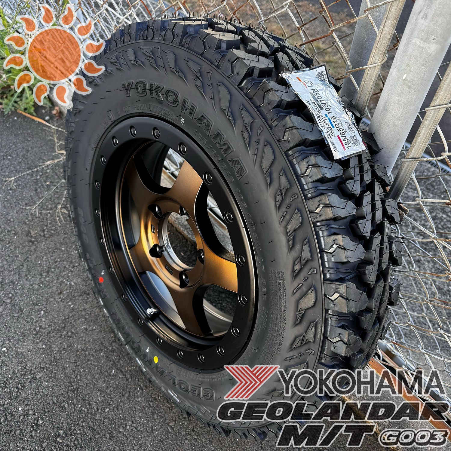 サマータイヤ ジムニー JB64 JB23 JA11 JA12 タイヤホイール 16インチ 4本セット ヨコハマ ジオランダー MT  185/85R16 175/80R16 195R16 BountyCollection BDX05 - メルカリ